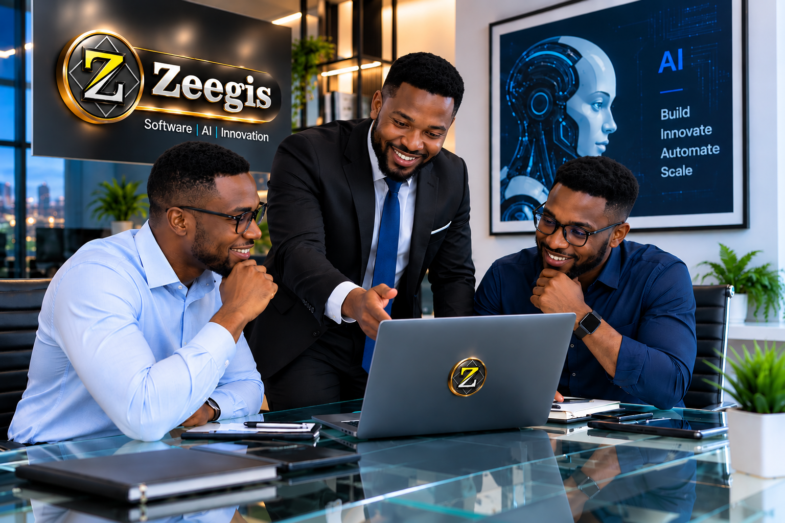 Zeegis AI and software engineering visual